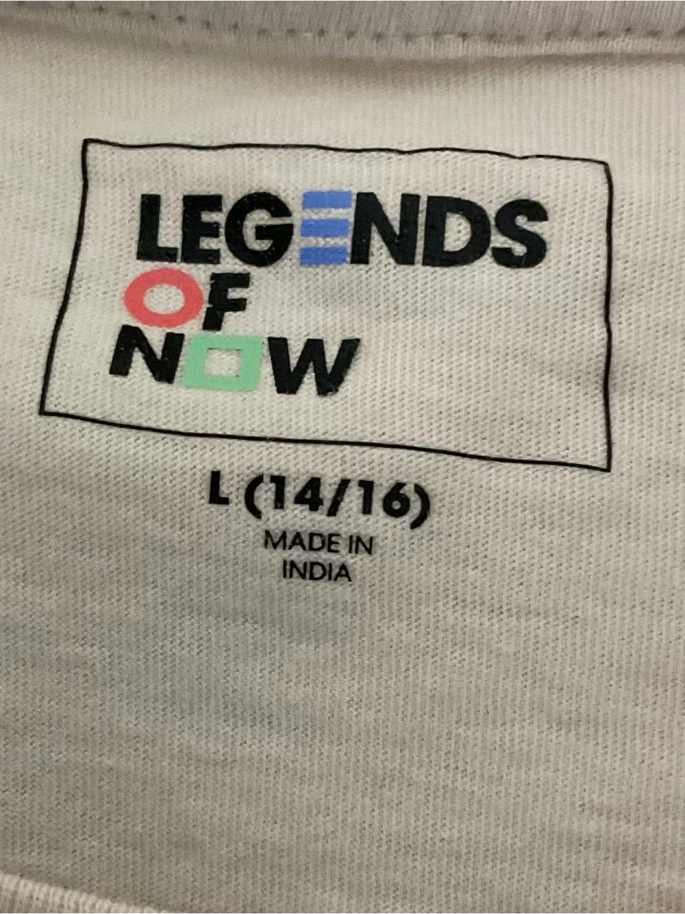 Legends of Now Good Times Palm Tree Graphic T-Shirt Cream Large 14/16
